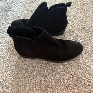 Black Suede Ankle Boots.